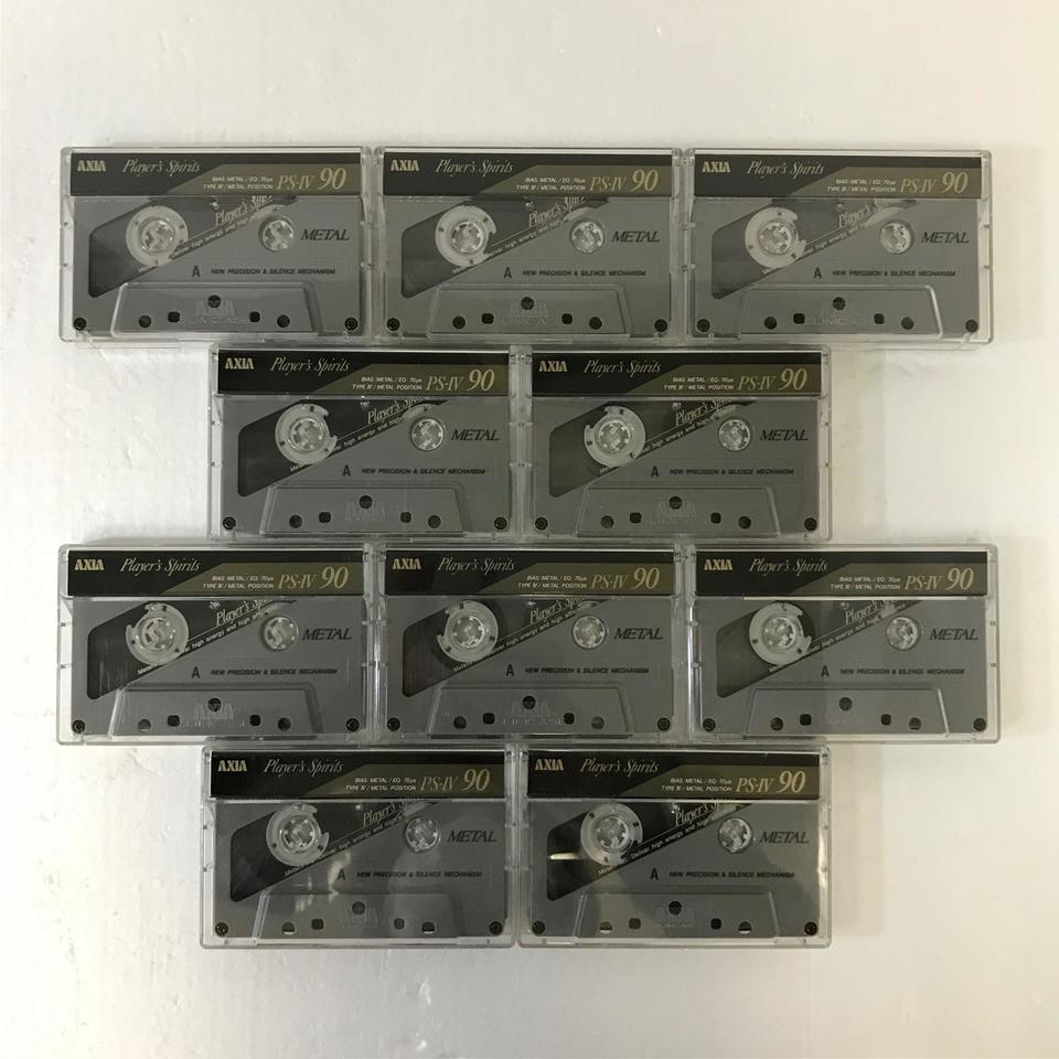AXIA PS-IV 90分メタルカセットテープ10本セット（使用済み） AXIA - 中古オーディオ 高価買取・販売 ハイファイ堂